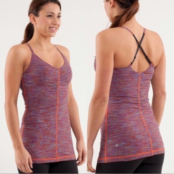 lululemon athletica Tops - Lululemon Open your Heart Tank size 4 multicolor